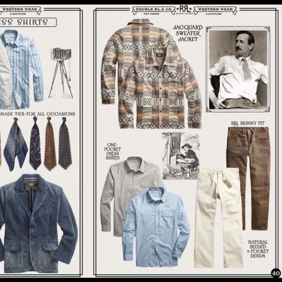 RRL Seeded Natural Japanese Selvedge Slim Straight-Leg Jean - Sample - Picture 3 of 13